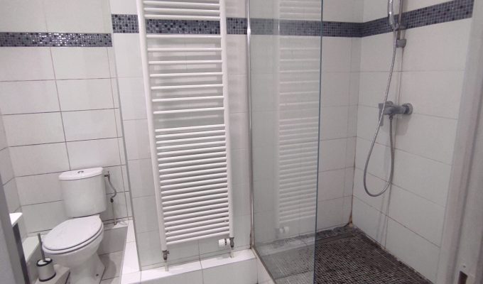 Salle de bains de l'appartement F2 à louer à Valenciennes par l'agence immobilière Facilimmo59 à Genech