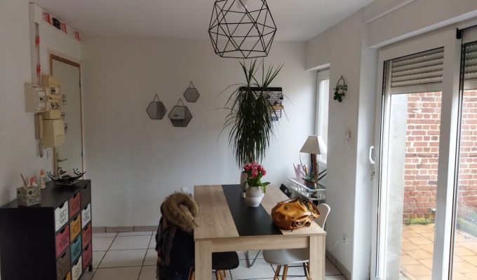 Séjour de l'appartement F2 à louer à Valenciennes par l'agence immobilière Facilimmo59 à Genech